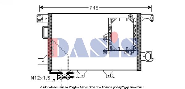 AKS DASIS Конденсатор, кондиционер 132008N